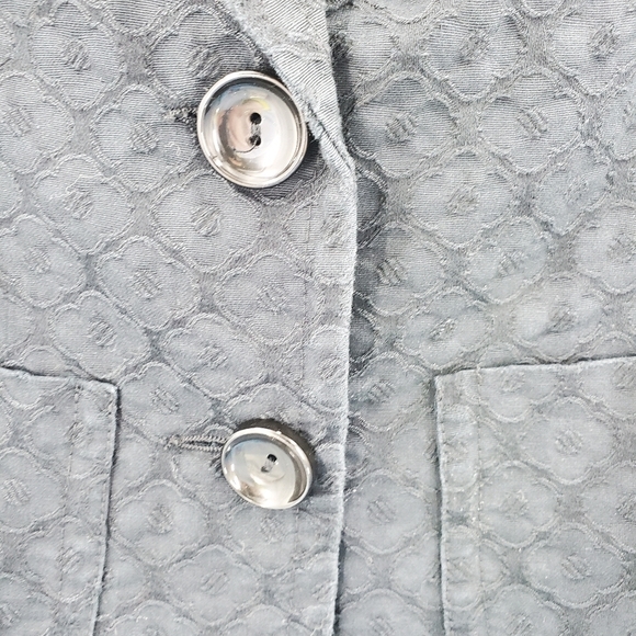 Trina Turk black cotton jacket 6 - Picture 4 of 11